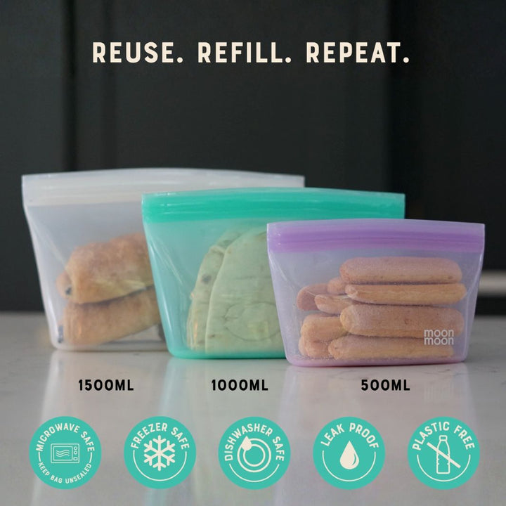 Reusable Silicone Food Bags – Bowl Multi Pack (Set of 3)