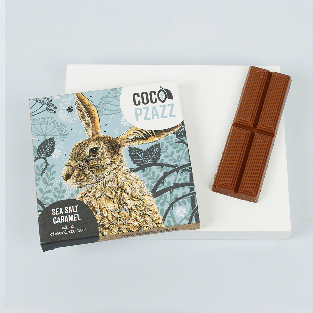 Fox & Boo: Hare - Sea Salt Caramel Milk Chocolate Bar