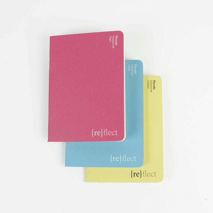 Set of 3 Stitched Notebooks - Piccolo (A6) - Vibrant