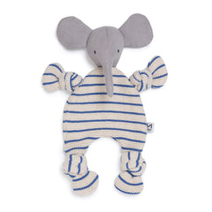 Knitted Elephant Baby Comforter - Cobalt