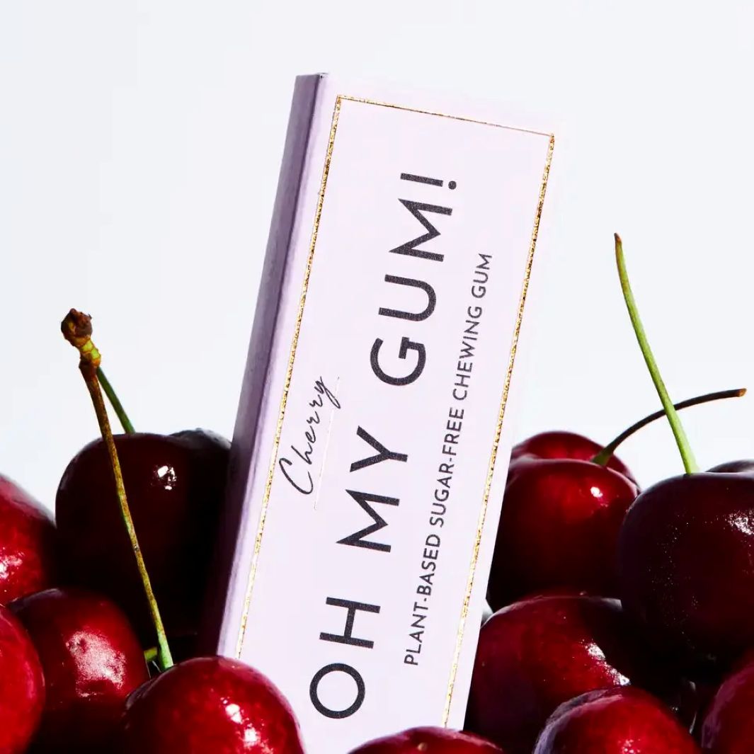 Cherry Plastic-Free Chewing Gum