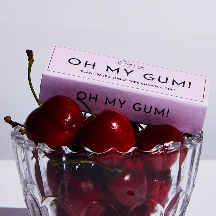Cherry Plastic-Free Chewing Gum