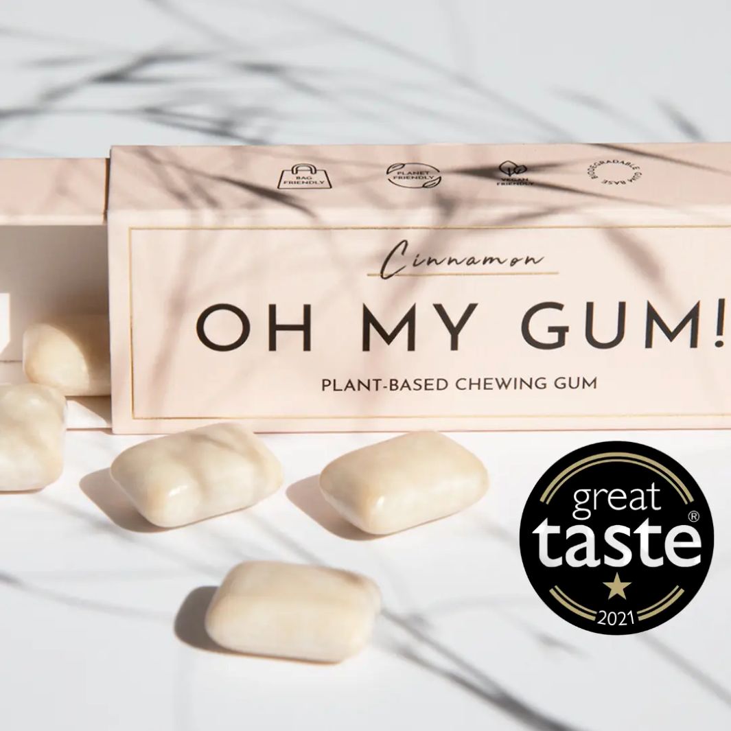 Cinnamon Plastic-Free Chewing Gum