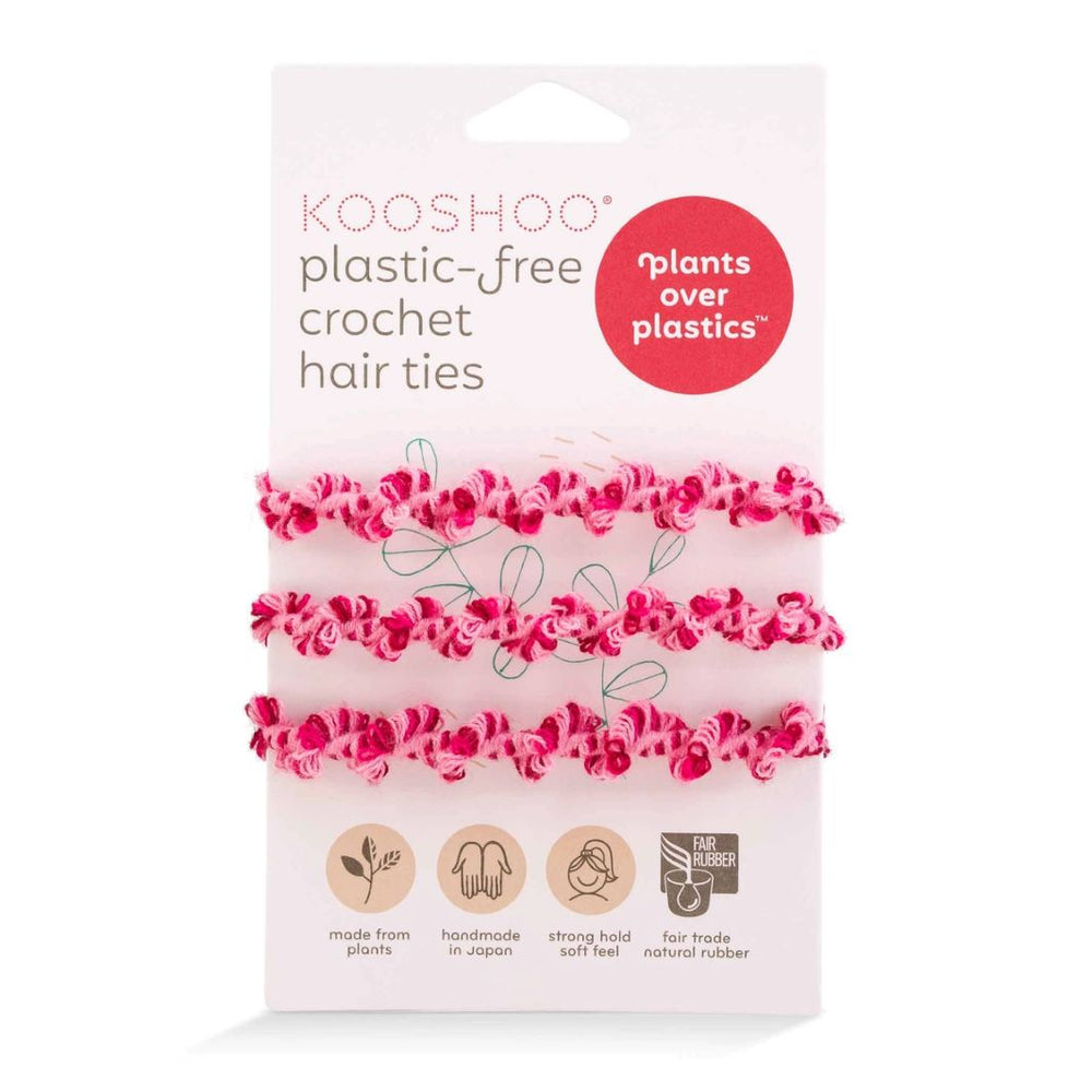 KOOSHOO Crochet Hair Ties – Hot Jam (Pack of 3)