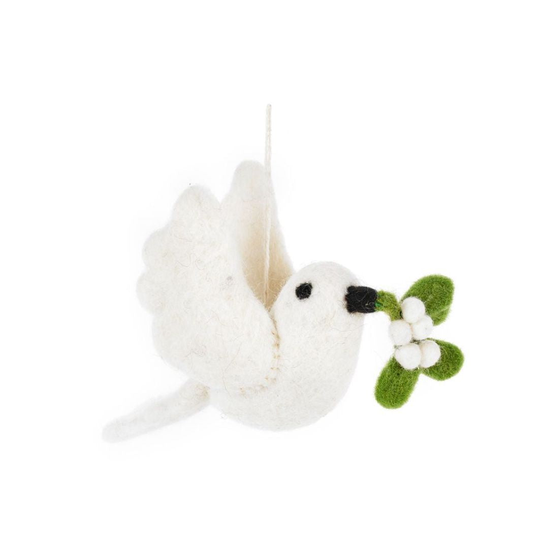 Felt Mistletoe Dove