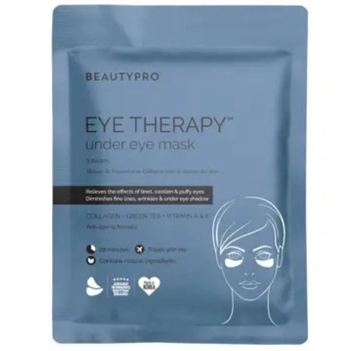 Cooling hydrating under eye masks with collagen and green tea – 3 pairs