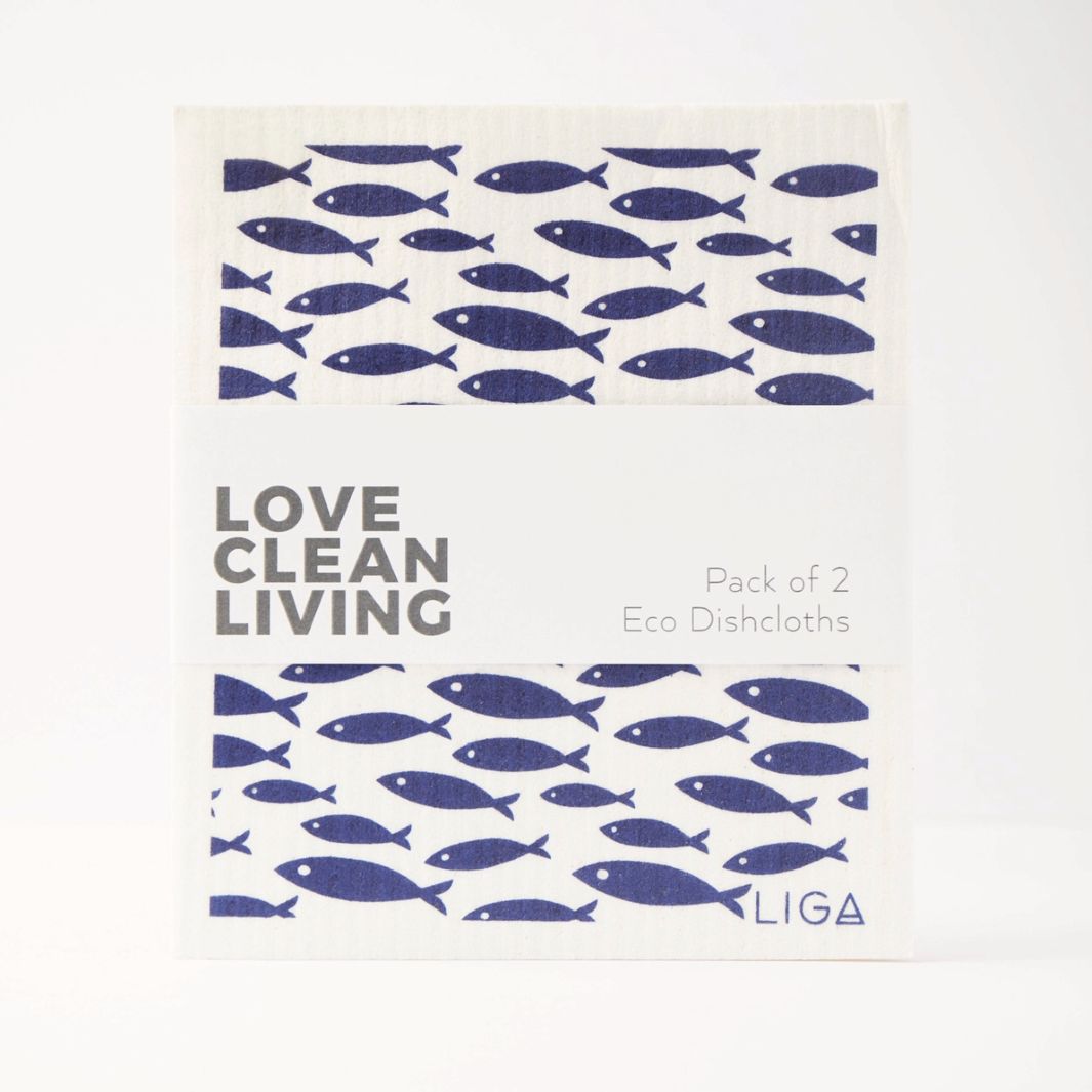Eco Dishcloths | Fish & Wave