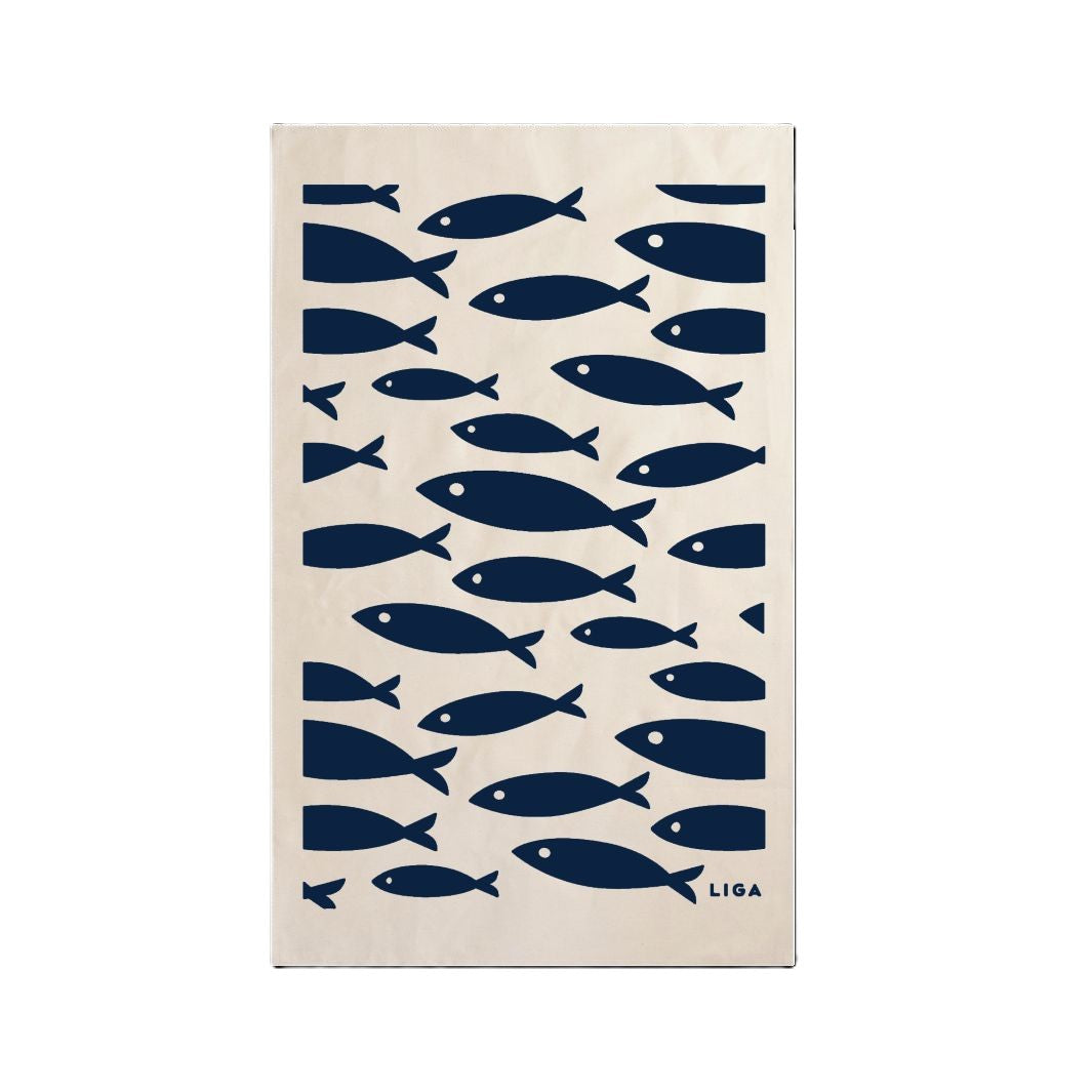 Organic Tea Towel | Fish