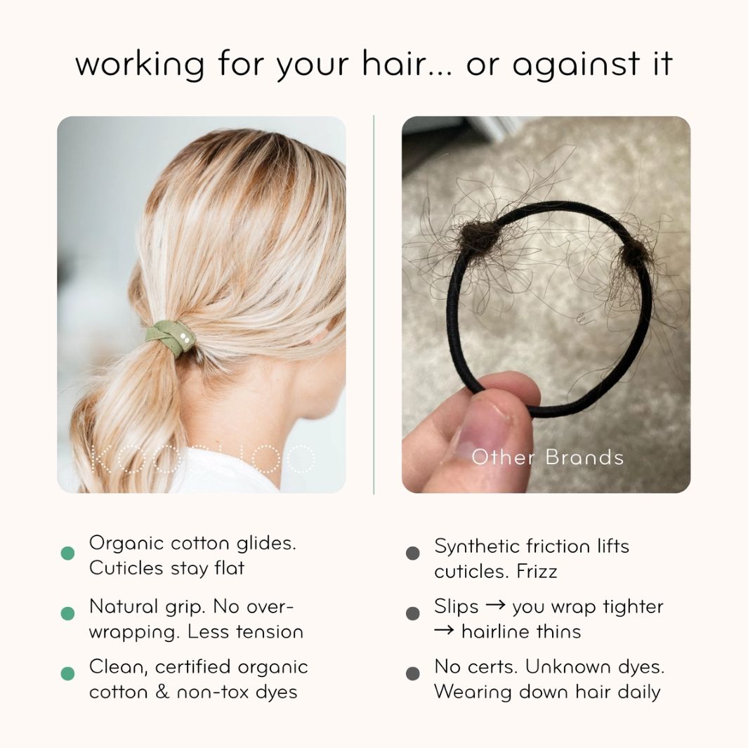 KOOSHOO Flat Plastic-Free Hair Ties – Classics