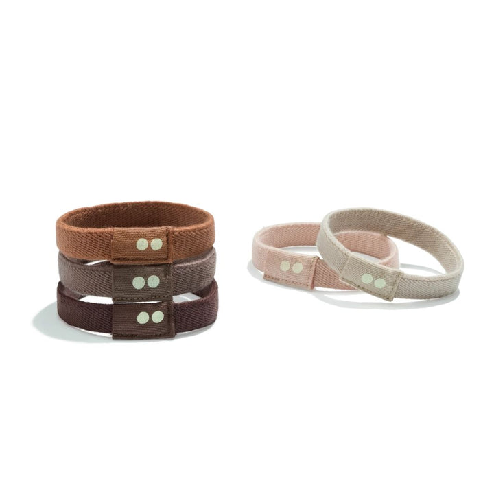 KOOSHOO Flat Plastic-Free Hair Ties – Earth Tints