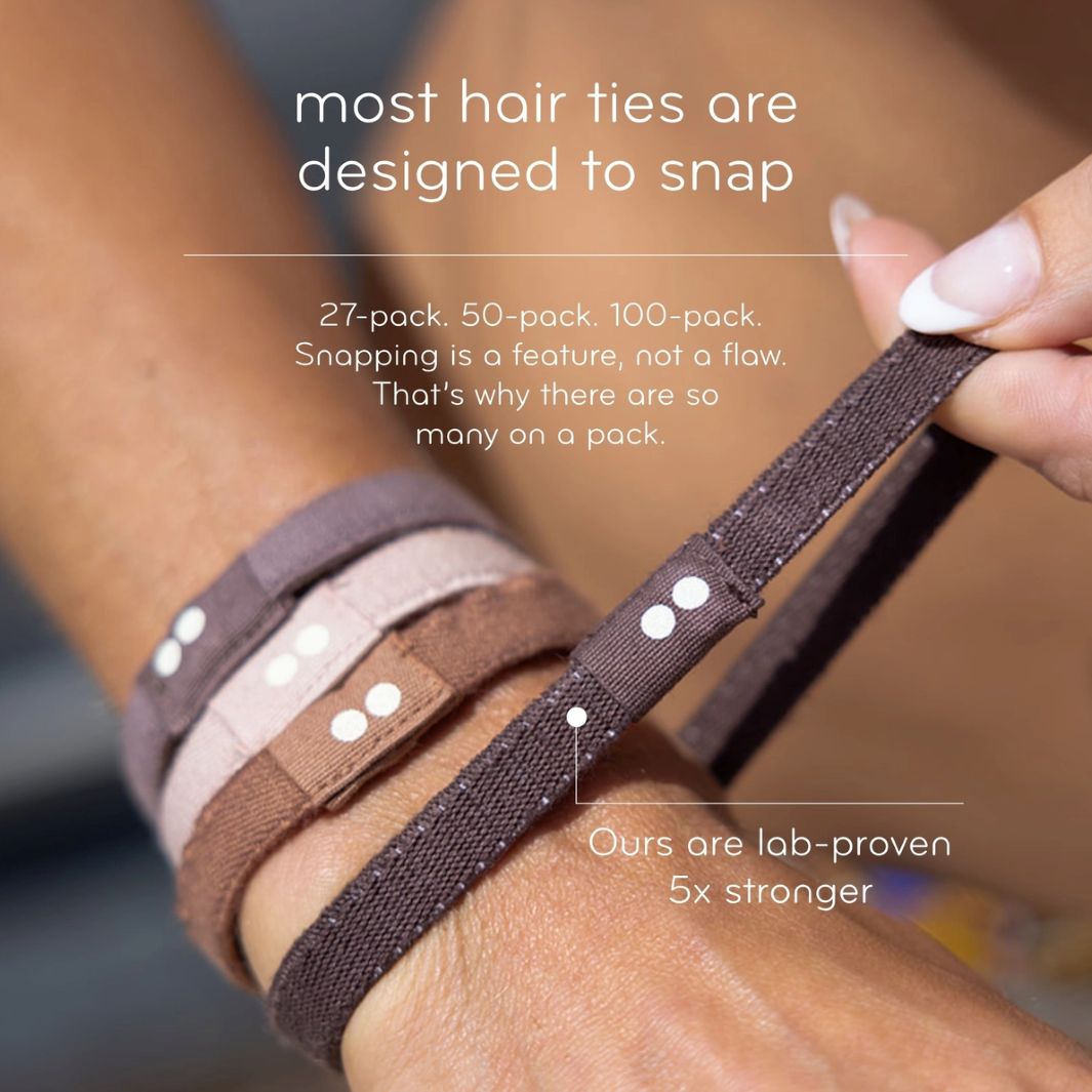 KOOSHOO Flat Plastic-Free Hair Ties – Earth Tints