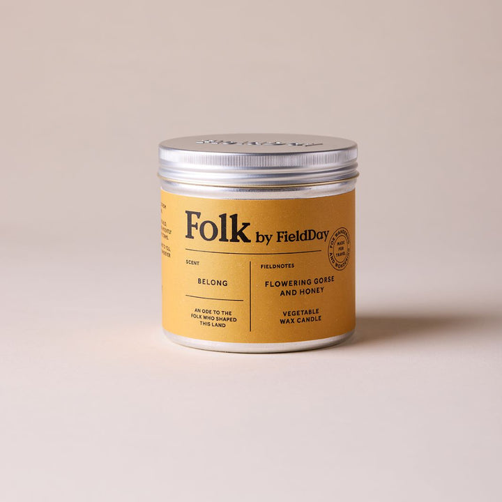 Folk Tin Candle