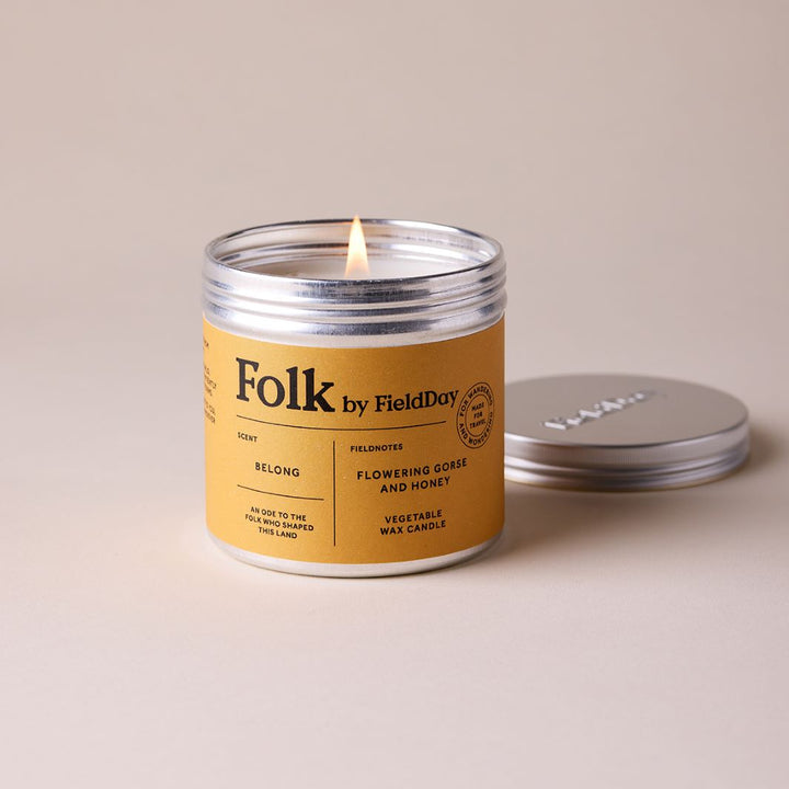 Folk Tin Candle