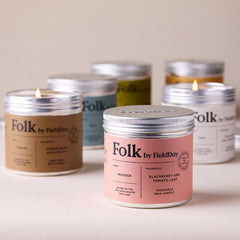 Folk Tin Candle