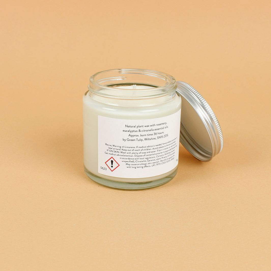 Revive Clear Glass Pharmacy Jar Candle with Lid