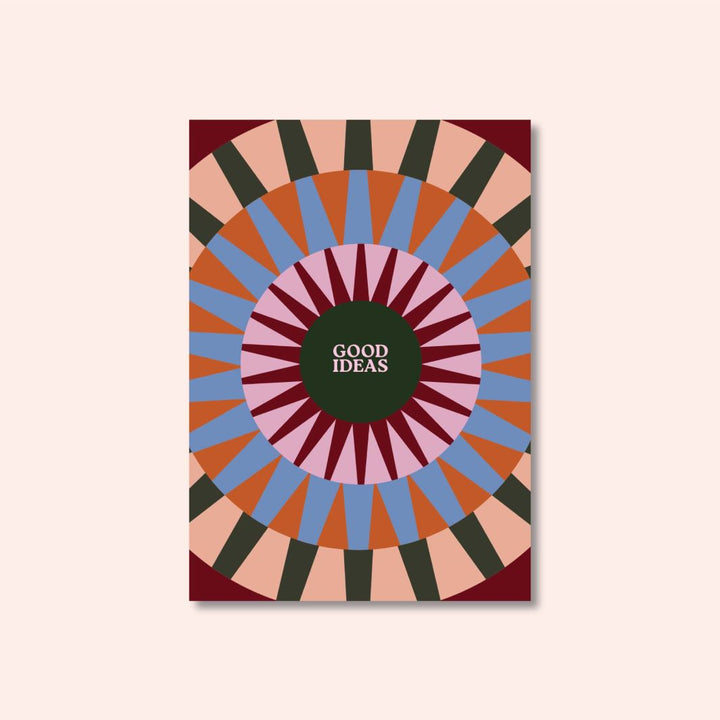 A5 Boho Burst Lined Notebook