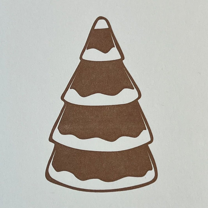 Gingerbread Tree Notecard