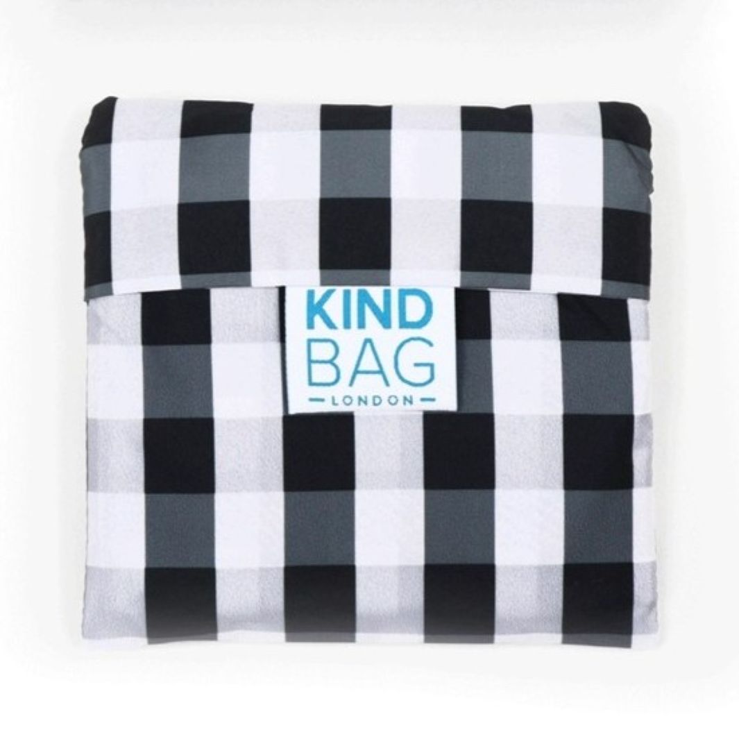 Black & White Gingham Reusable Bag