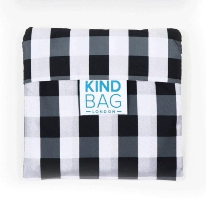 Black & White Gingham Reusable Bag