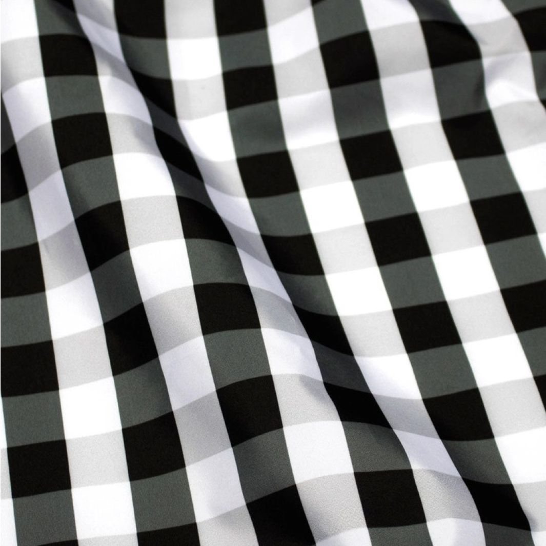Black & White Gingham Reusable Bag