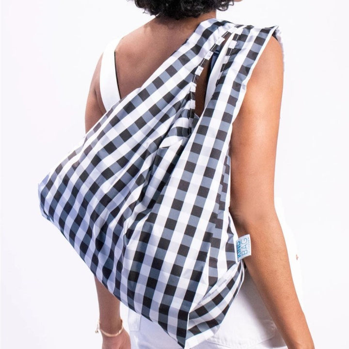 Black & White Gingham Reusable Bag