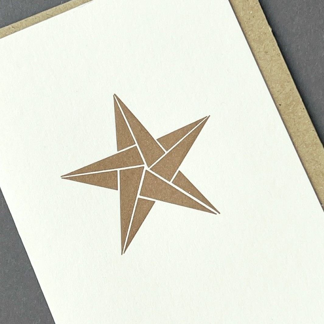 Gold Star Notecard