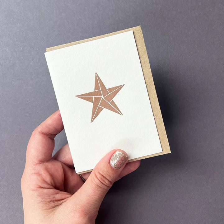 Gold Star Notecard