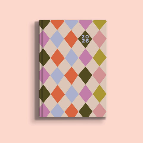 A5 Harlequin Hardcover 2026 Diary