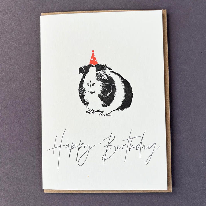 Happy Birthday Guinea Pig Card
