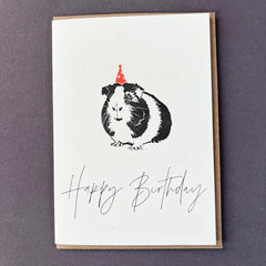 Happy Birthday Guinea Pig Card