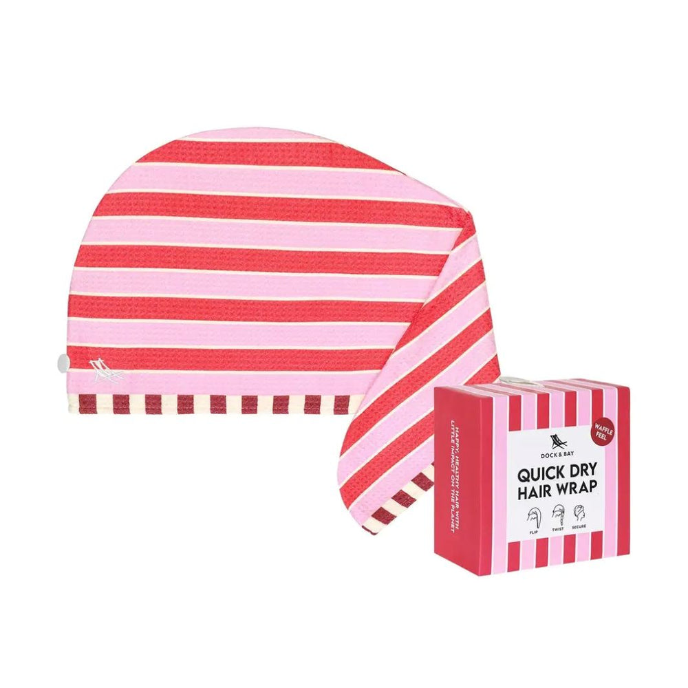 Waffle Hair Wrap - Cherry Bomb