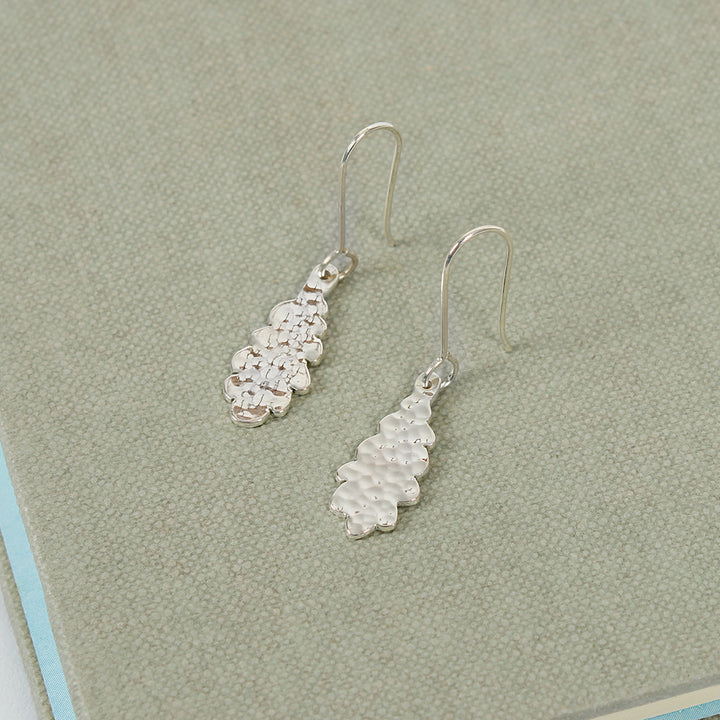 Silver Plated Oak Leaf Earrings
