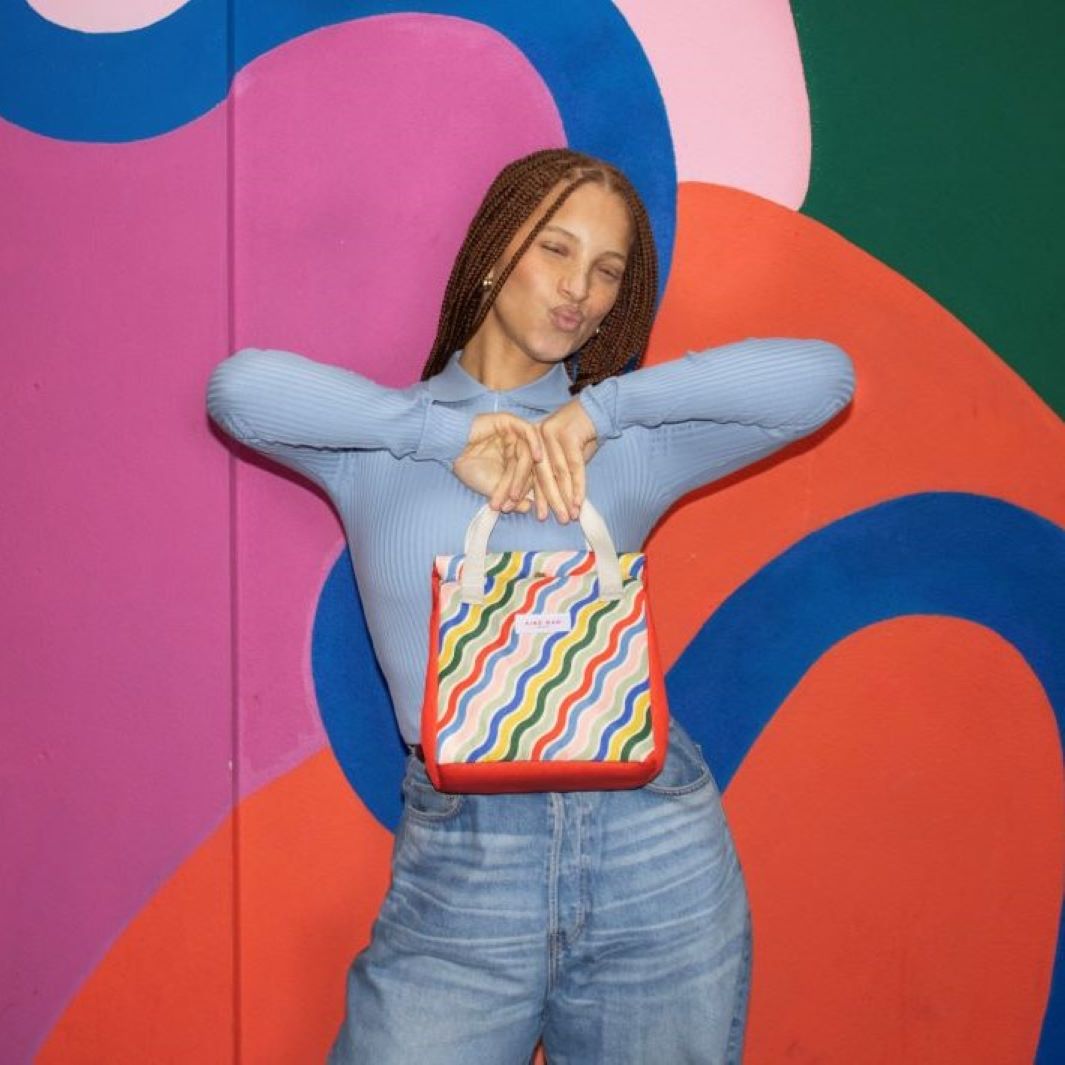 Lunch Bag - Rainbow Waves