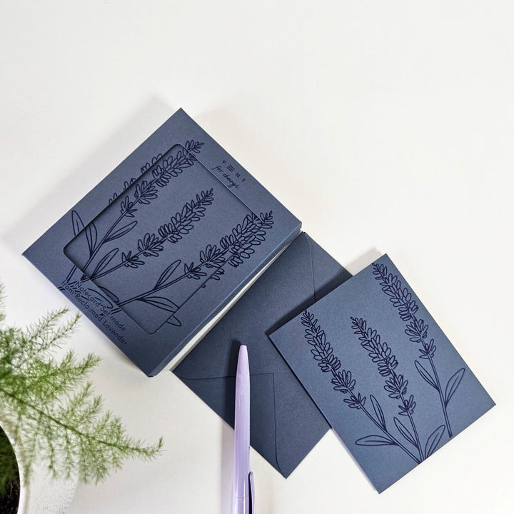 Recycled Lavender A6 Notecards - Set of 10