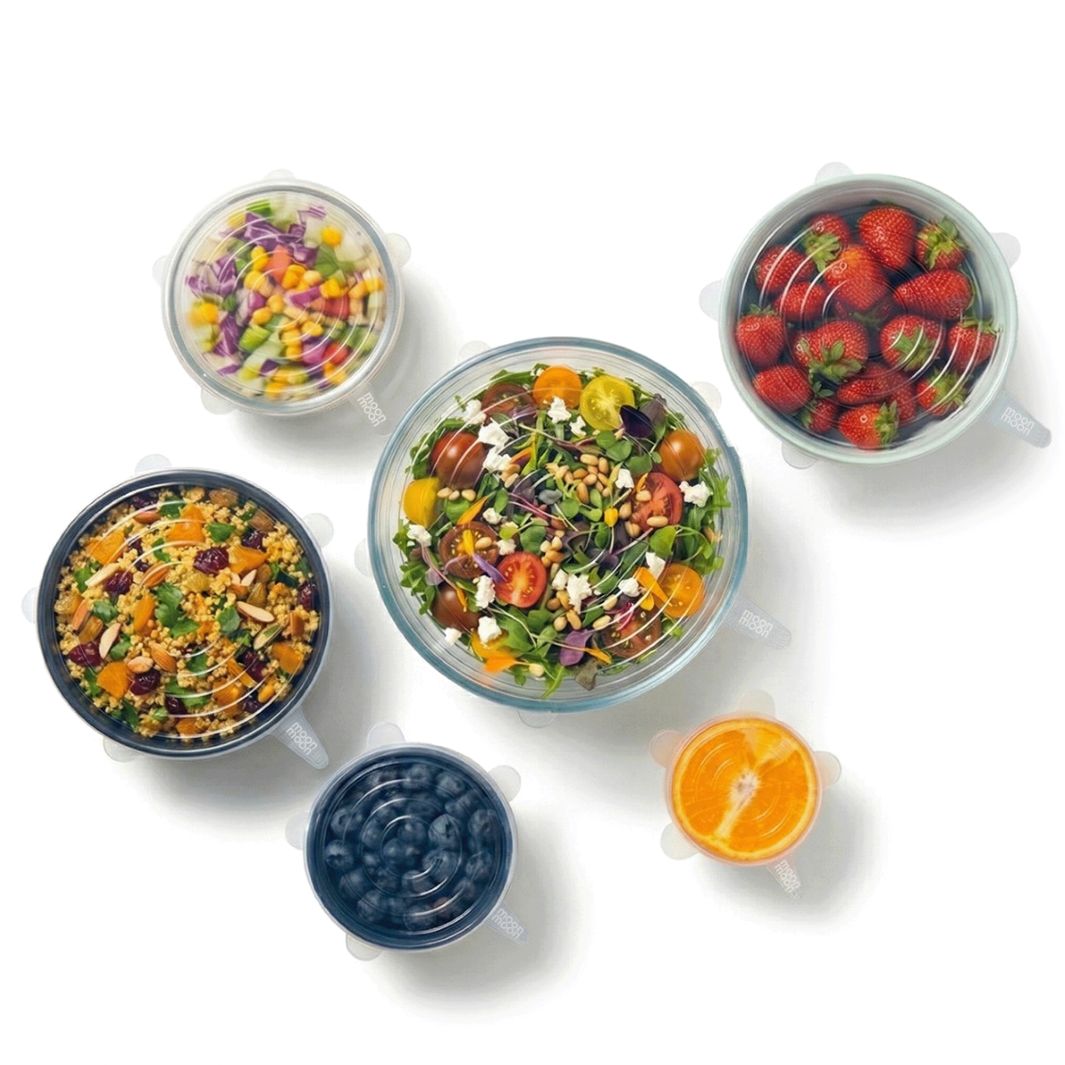 Reusable Silicone Stretch Lids – Set of 6