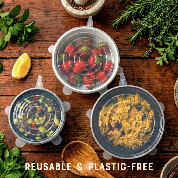 Reusable Silicone Stretch Lids – Set of 6