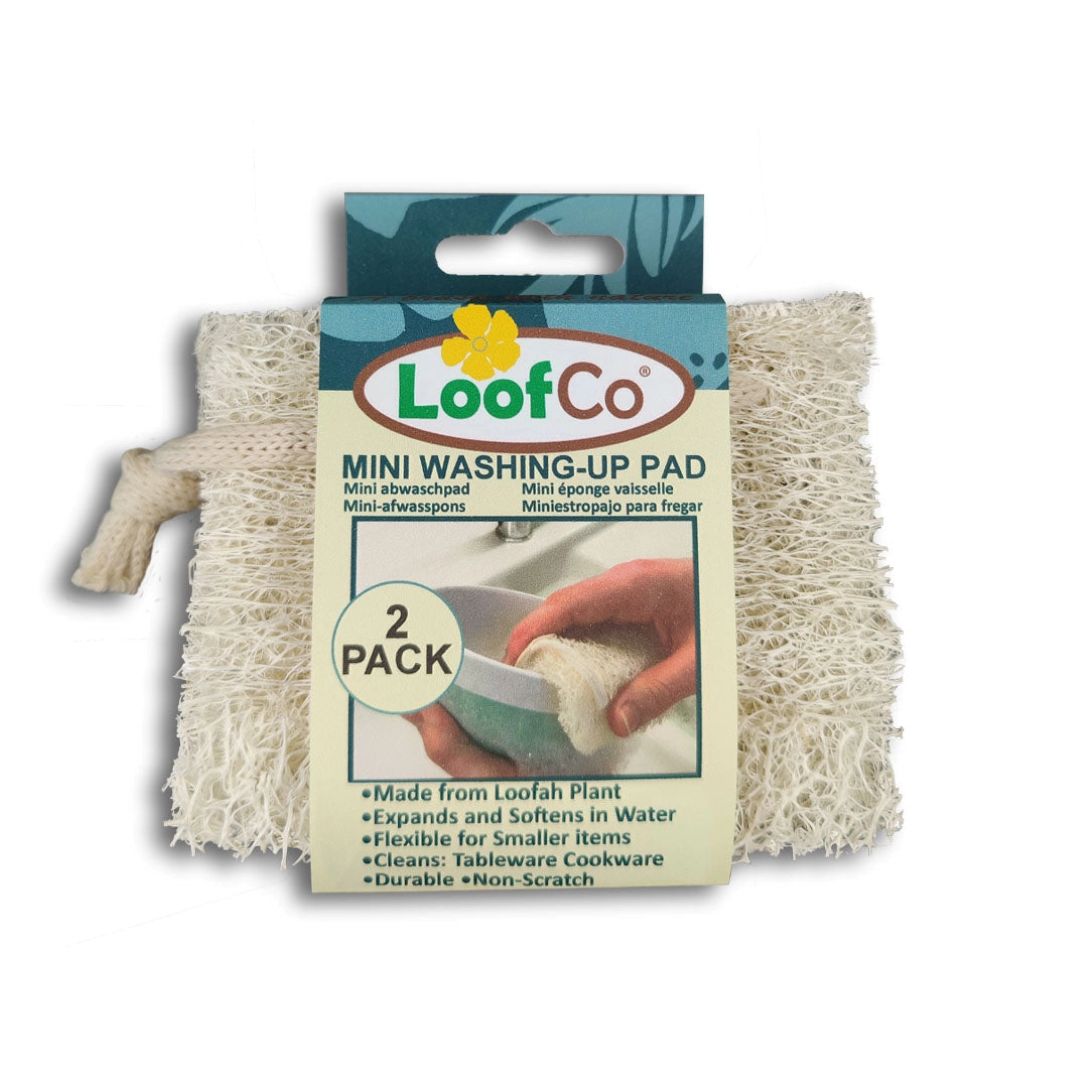 LoofCo Mini Compostable Washing-Up Pads – Pack of 2