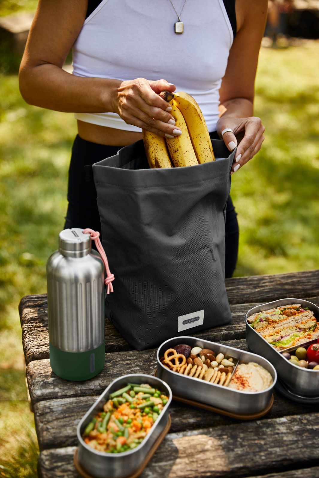 Black Blum Lunch Bag - Lunchtas - 6.7Ltr - Zwart Black Blum Lunch Bag - Lunchtas - 6.7Ltr - Zwart