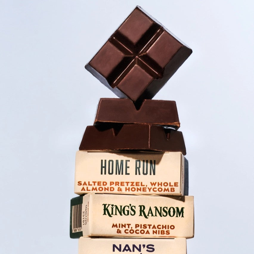 Home Run 60% Dark Chocolate Bar - Salted Pretzel, Whole Almond & Honeycomb