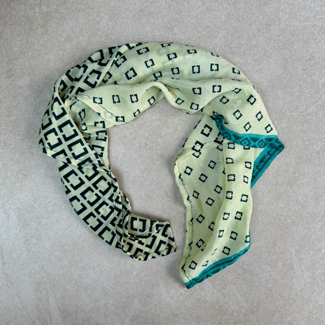 Mohini Upcycled Sari Fabric Square Head/Neck Scarf