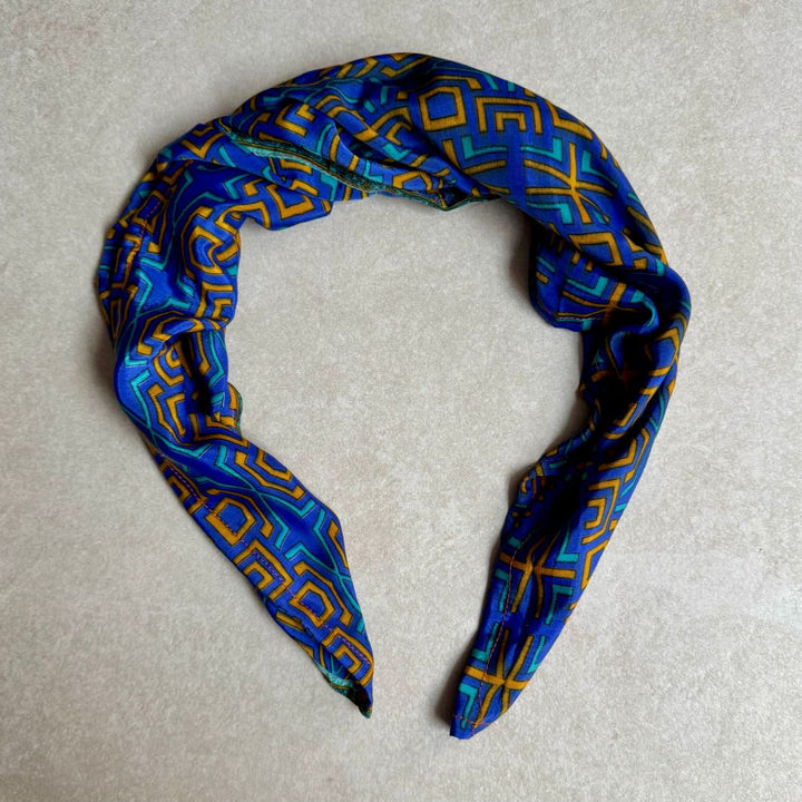 Mohini Upcycled Sari Fabric Square Head/Neck Scarf
