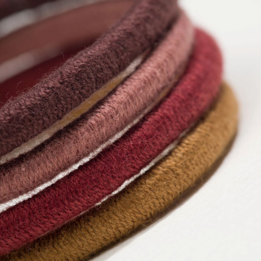 KOOSHOO Mondo Plastic-Free Hair Ties – Warm Earth (Pack of 4)