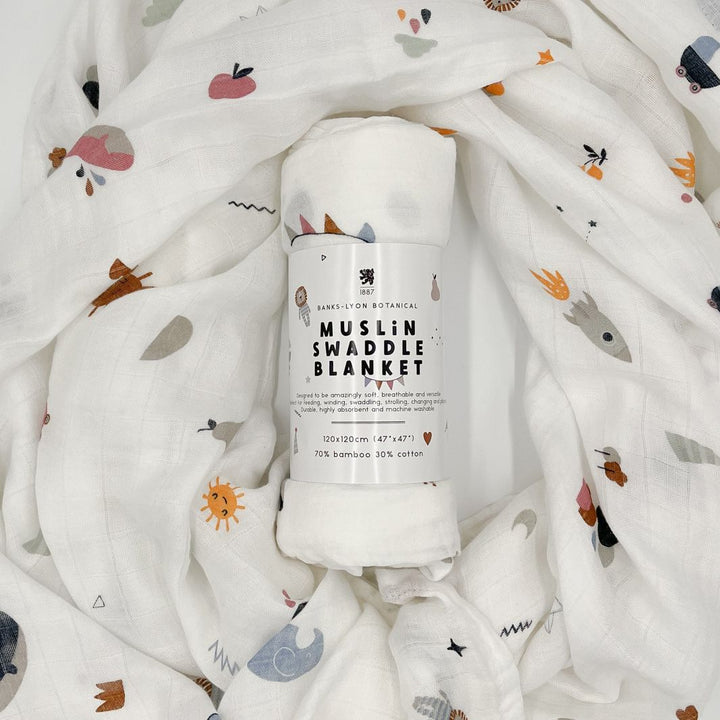 Bamboo Swaddle Blanket - Signature Print