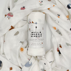 Bamboo Swaddle Blanket - Signature Print