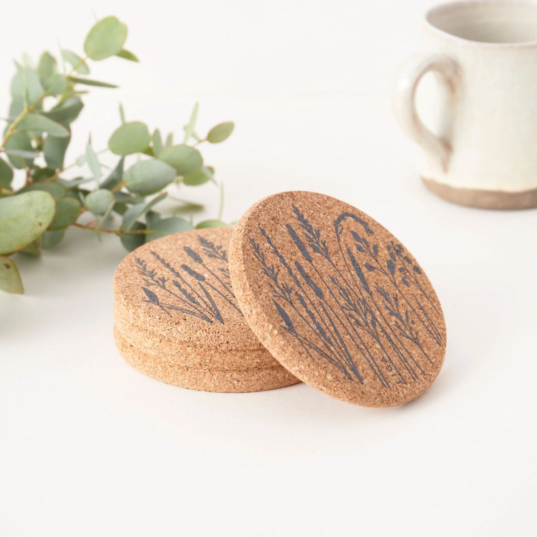 Cork Coaster | Native Grasses