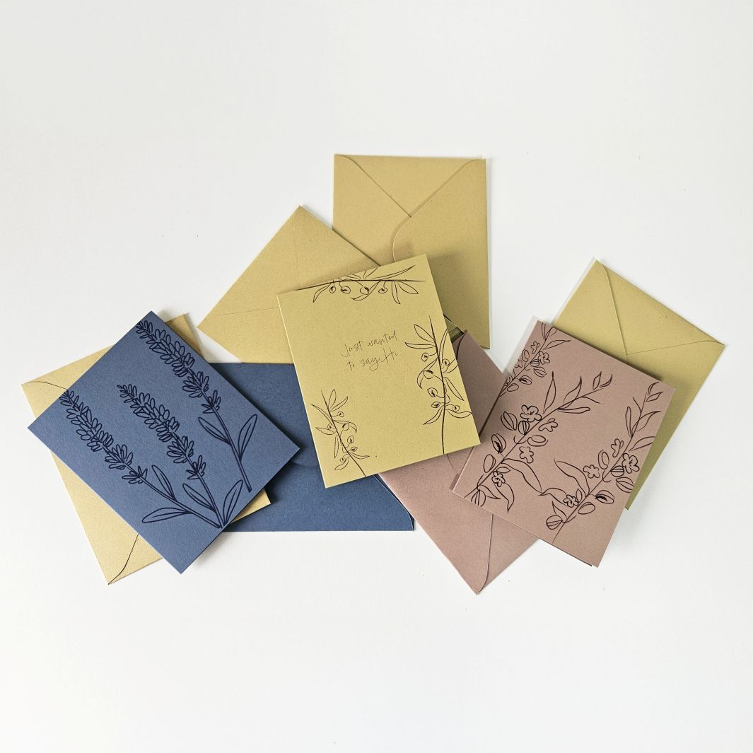 Recycled Lavender A6 Notecards - Set of 10