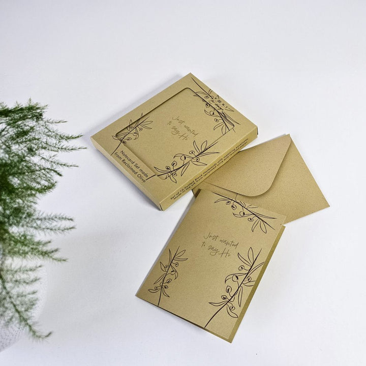 Recycled Olive A6 Notecards - Set of 10