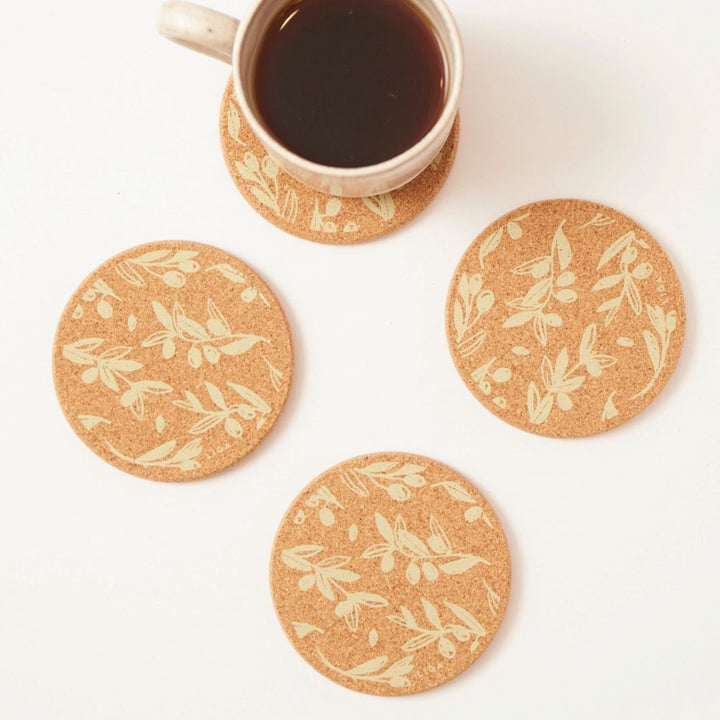 Cork Coaster | Olive & Pip - Green