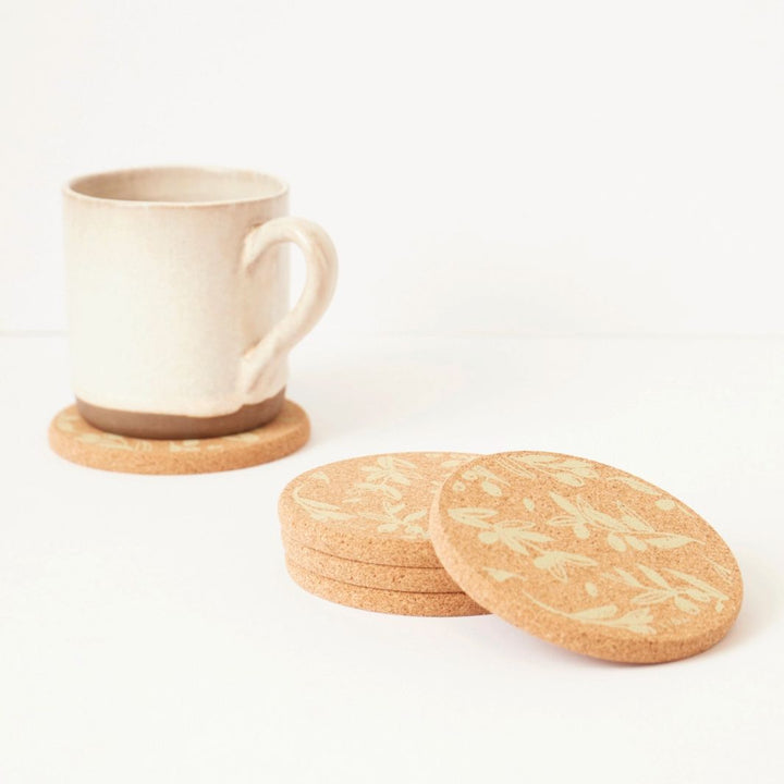 Cork Coaster | Olive & Pip - Green