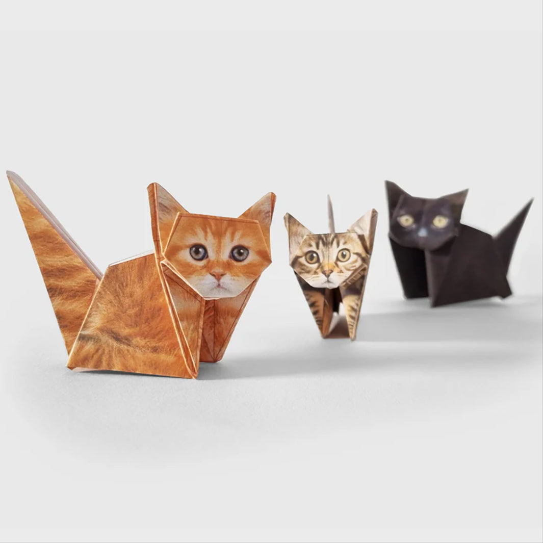 Pikkii | Paper Cats Origami Kit โ Green Tulip
